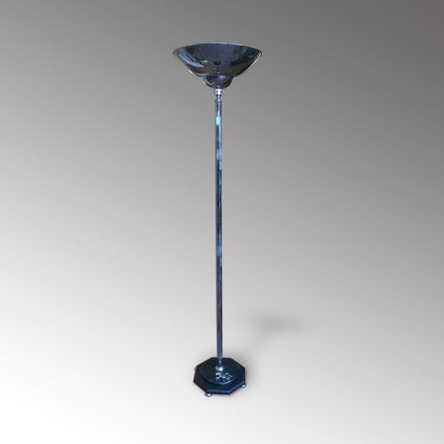 Art Deco Chrome Uplighter