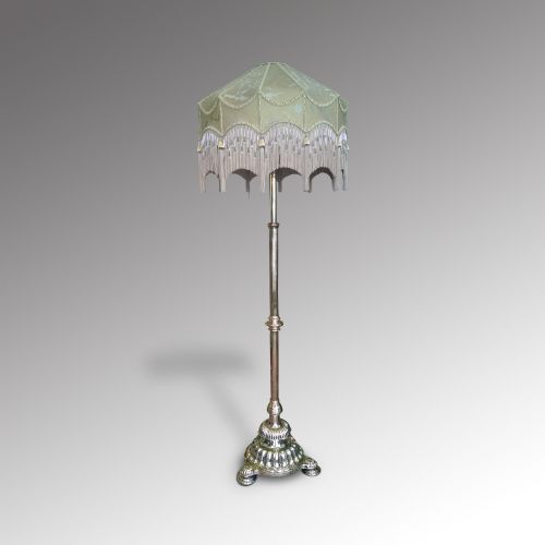 Victorian Brass Extending Standard Lamp