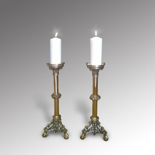 Pair of Brass Candle Sticks