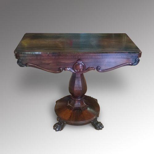 William IV Rosewood Card Table