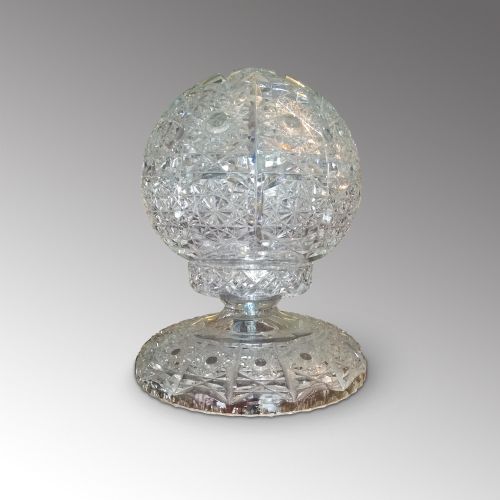 Cut Glass Globe Lamp