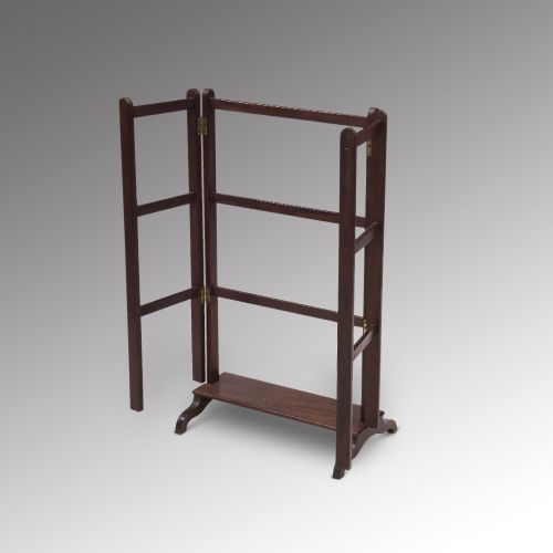 Edwardian Mahogany Foldable Towel Rail