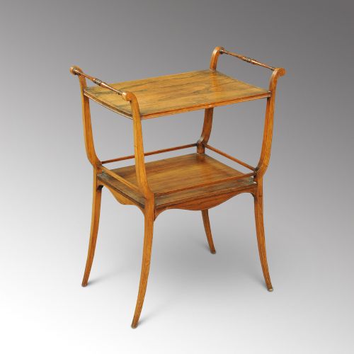 Edwardian Inlaid Rosewood Two Tier Whtnot Table
