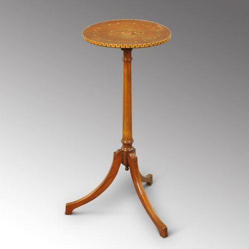 Edwardian Inlaid Mahogany Tripod Table