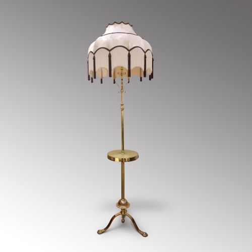 1920'S Brass Adjustable Steamer or Ballroom Standard Lamp
