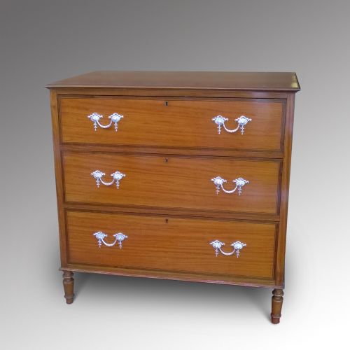 Late 19th Century Satinwood Chest of Drawers