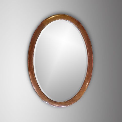 Edwardian Mahogany Framed Oval Mirror