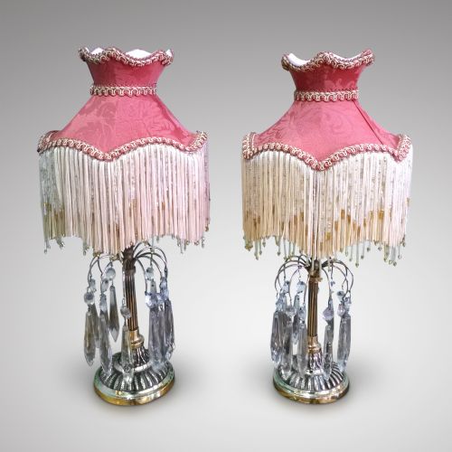 A Pair of 19thc Lustres