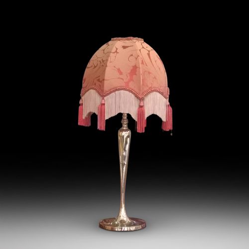 Art Nouveau Brass Table Lamp