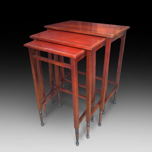 Edwardian Mahogany Nest of Tables