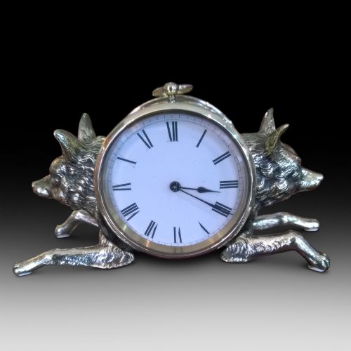 Edwardian Brass Mantel Clock