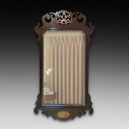 Mahogany and Parcel Gilt Wall Mirror