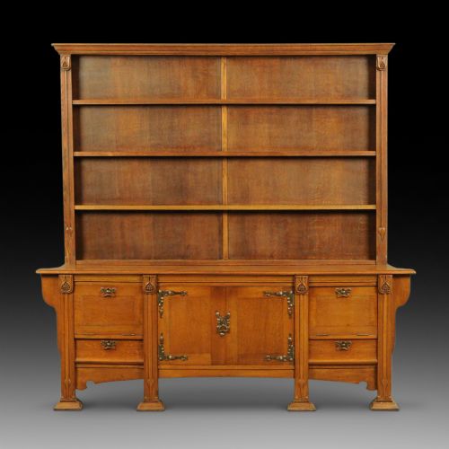 Late 19th Century Arts & Crafts Oak Dresser