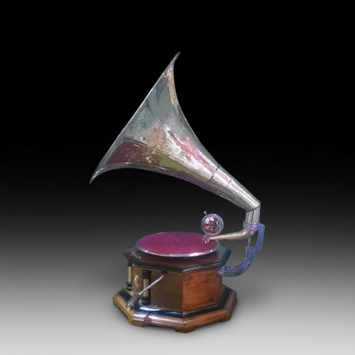 1930'S Oak Based Gramophone Turntable