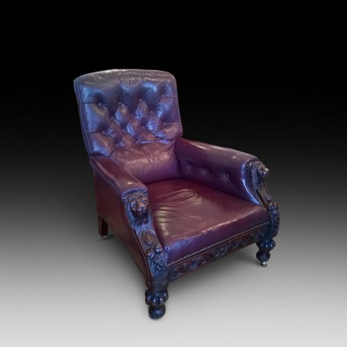 Victorian Oak Arm Chair