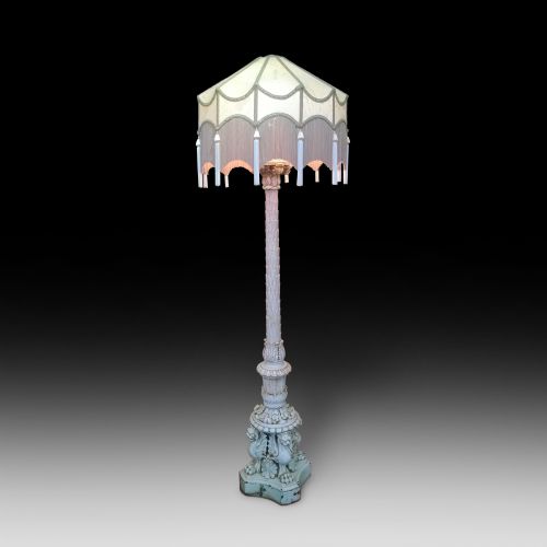 Late 19th Century Painted Standard Lamp