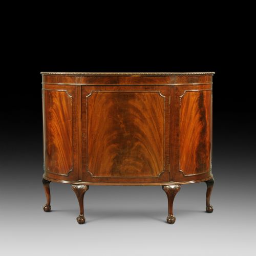 Mahogany Half Moon Drinks Cabinet