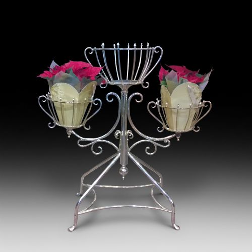 Edwardian Brass Plant Stand