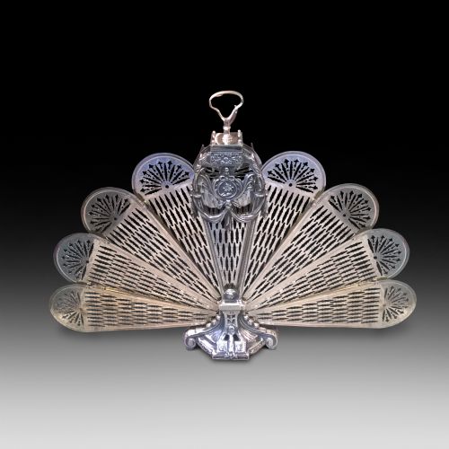 Victorian Brass "Peacock" Fire Screen