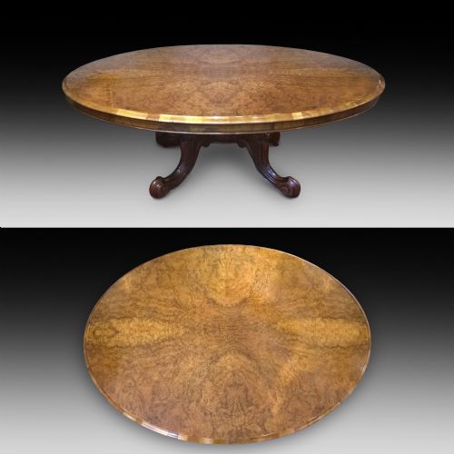 Victorian Burr Walnut Coffee Table