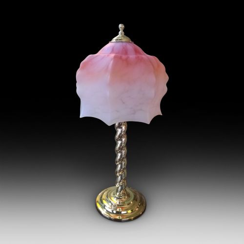 Edwardian Brass Table Lamp