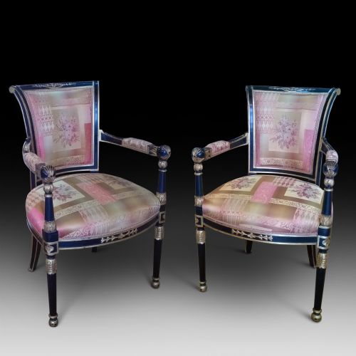 Pair of Regency Salon Chairs