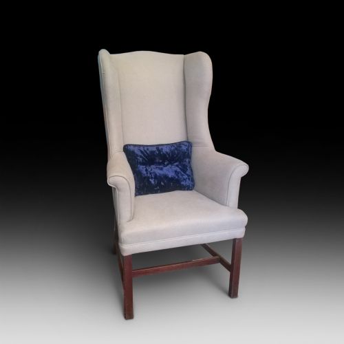 George III Mahogany Wing Arm Chair
