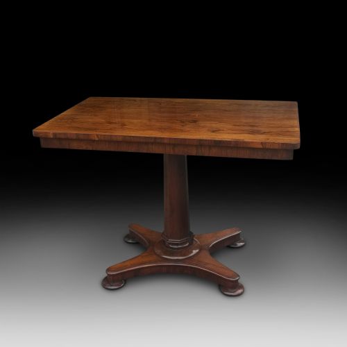 William IV Rosewood Tilt Top Tea Table