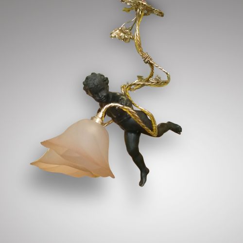 Early 20th Century Gilt Metal Light