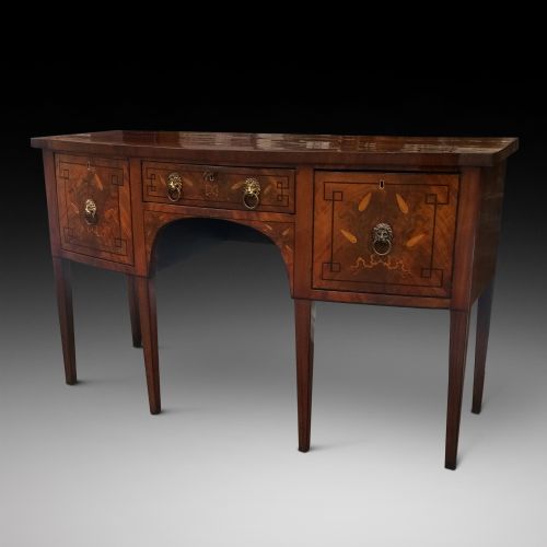 Late Georgian Mahogany Bowfront Sideboard