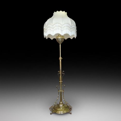 Victorian Brass Standard Lamp