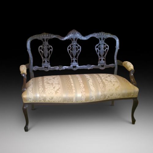 Late 19th Century Mahogany 2 Seater Sofa