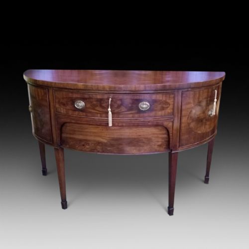 George III Mahogany Demi Lune Sideboard