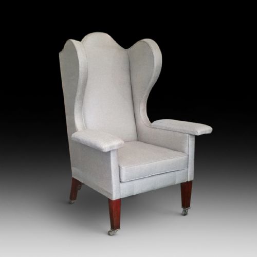 Large Late 19th Century Wing Chair