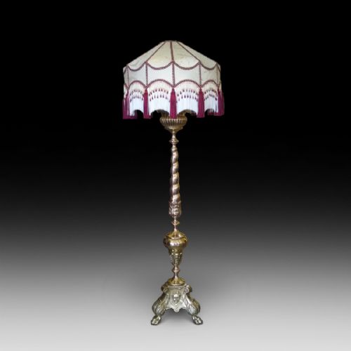 Victorian Brass Standard Lamp