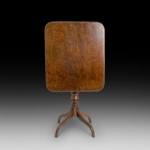 Late Georgian Mahogany Tilt Top Occaisional Table