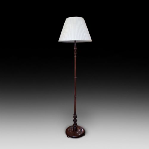 Edwardian Mahogany Standard Lamp