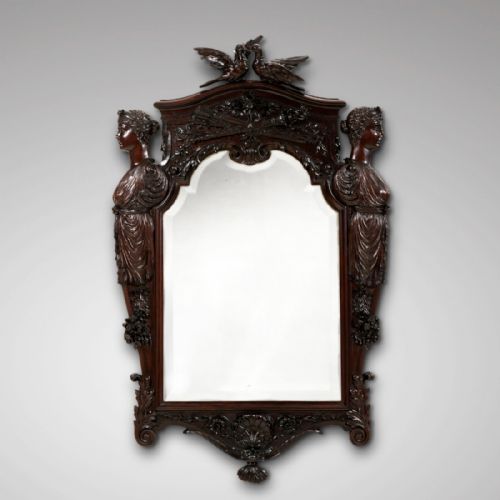 Victorian Mahogany Mirror
