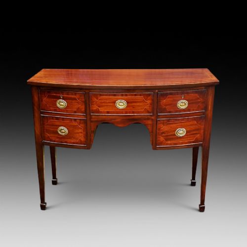 Late 18thc Inlaid Mahogany Dressing Table