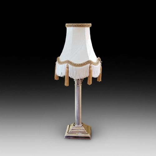 Edwardian Electro Plated Table Lamp