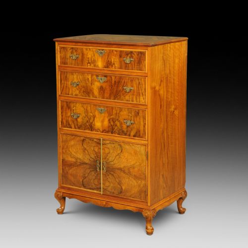 Excellent Quality Walnut Tallboy