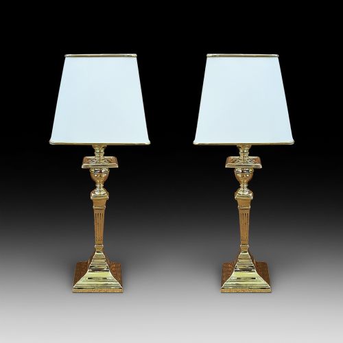 Pair of 1930'S Brass Table Lamps