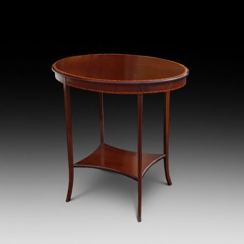 Edwardian Mahogany and Crossbanded Side Table