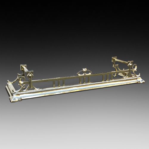 Art Noveau Brass Fender