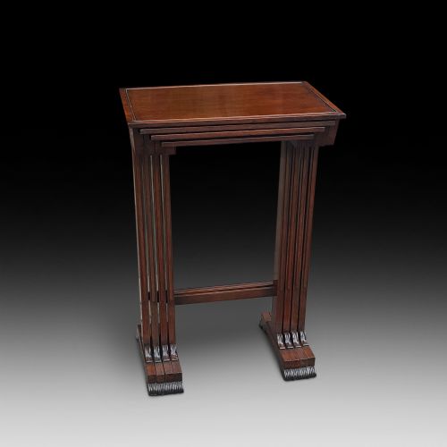 Nest of Four Early 19thc Rosewood Side Tables