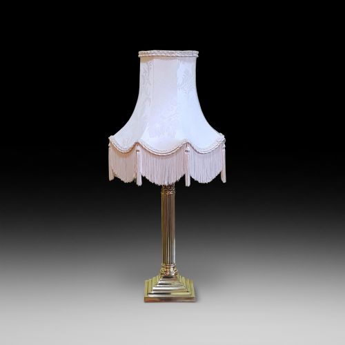 Edwardian Brass Table Lamp
