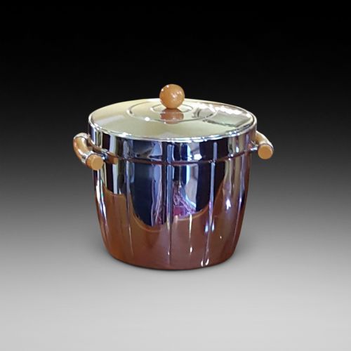 Chrome and Bakelite Art Deco Ice Buckect