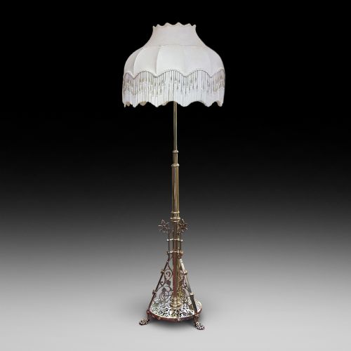 Aesthetic Period Brass Standard Lamp
