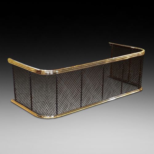 Georgian Brass Railed Nursery Fire Guard