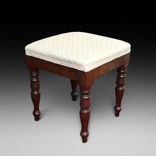 Early Victorian Mahogany Foot Stool